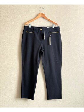 So Slimming by Chico's Women's Getaway Zip Pocket Ankle Pants Black